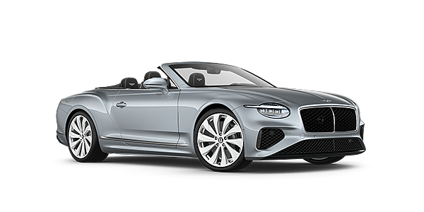 Bentley Manila New Bentley Continental GTC convertible front three quarters in Silverlake paint